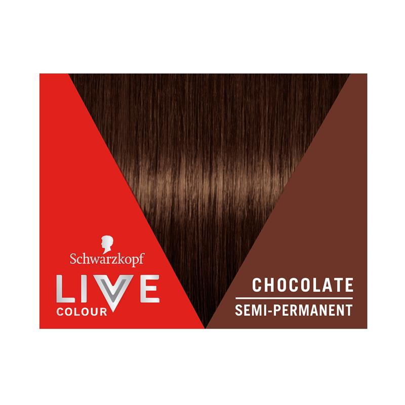 Schwarzkopf LIVE Colour Chocolate - Semi-Permanent Hair Color, 75ml