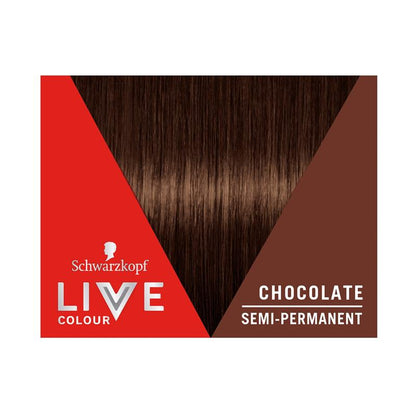 Schwarzkopf LIVE Colour Chocolate - Semi-Permanent Hair Color, 75ml
