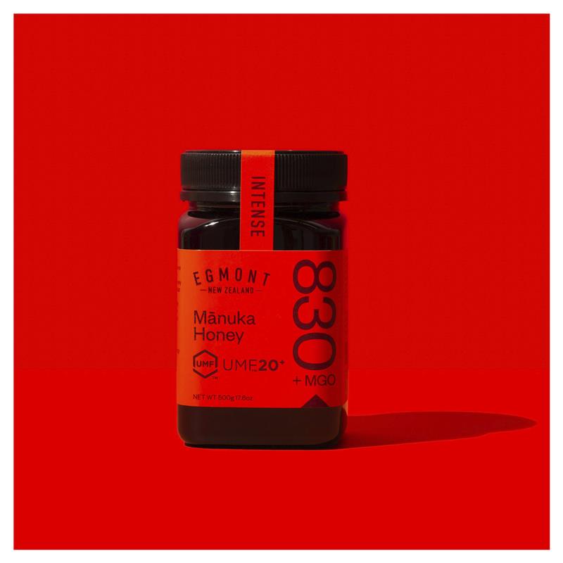 Egmont UMF 20+ Manuka Honey 500g – Raw, Non-GMO New Zealand MGO 830+