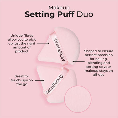 MCoBeauty Makeup Setting Puff Duo