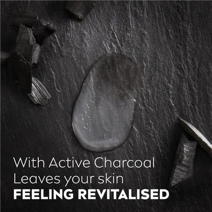 NIVEA MEN Active Clean 3-in-1 Shower Gel with Active Charcoal, 500ml