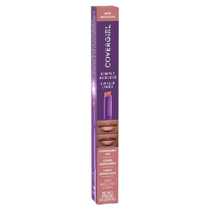 Covergirl Simply Ageless Lip Flip Liner 290 Brilliant Coral 0.3g