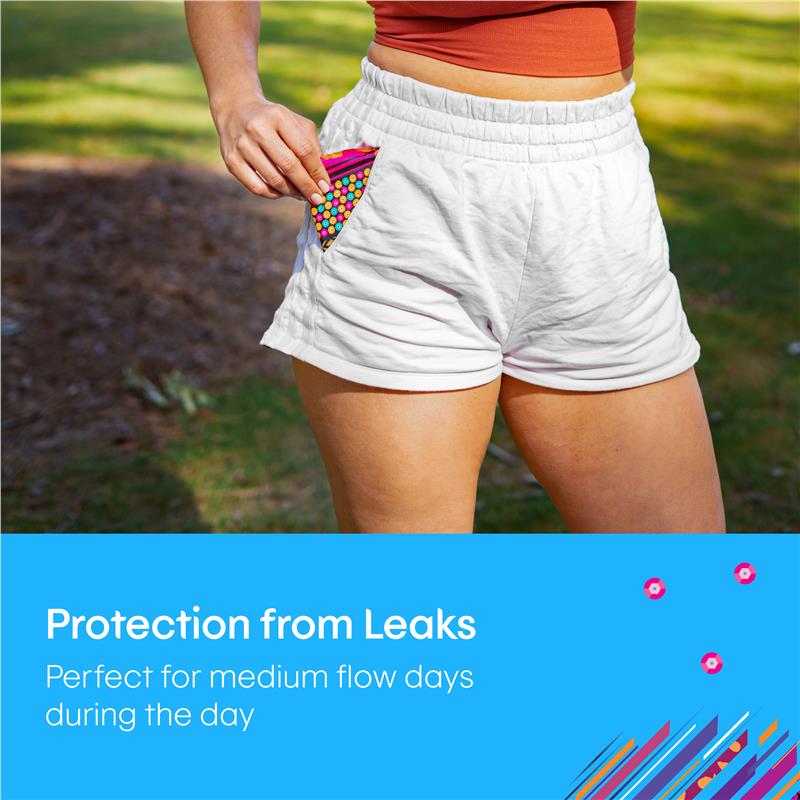 U by Kotex Designer Series Ultrathin Wings Pads, Regular, 22 Pads