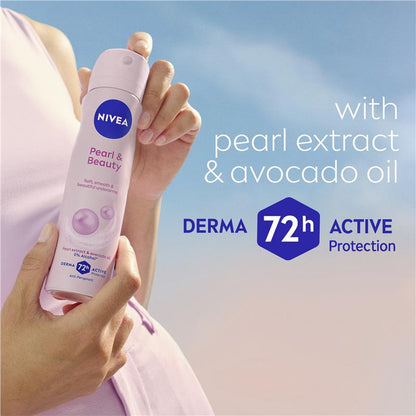 NIVEA Pearl & Beauty 72H Anti-Perspirant Deodorant Aerosol 250ml