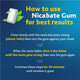 Nicabate Extra Fresh Mint Gum - Quit Smoking 4mg (30 Pieces) – view 6 - Auzzistore