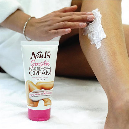 Nad's Sensitive Hair Removal Cream 150ml – Natural Ingredients, PETA Certified