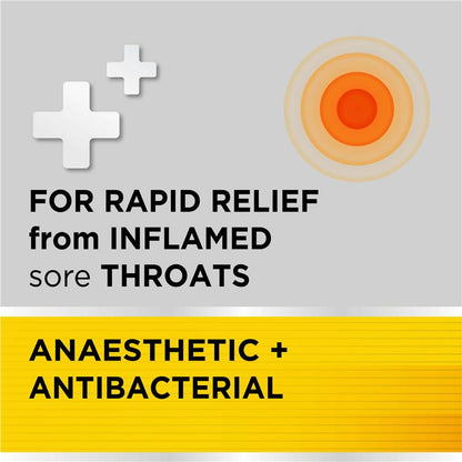 Strepsils Extra Honey Lemon Lozenges - 16 Pack for Sore Throat Relief - Auzzi Store