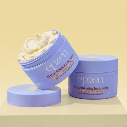 Epzen AHA Exfoliating Body Wash with Natural Quartz - 200ml