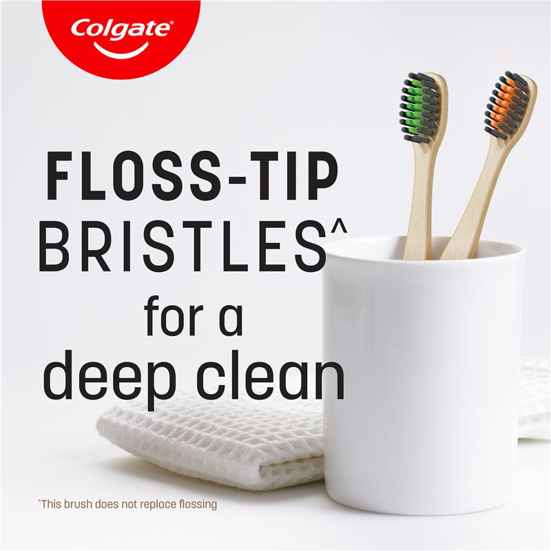 Colgate Bamboo Charcoal Toothbrush 2 Pack - Auzzi Store