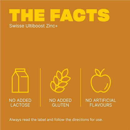 Swisse Ultiboost Zinc+ with Vitamins A B6 Magnesium - 60 Tablets