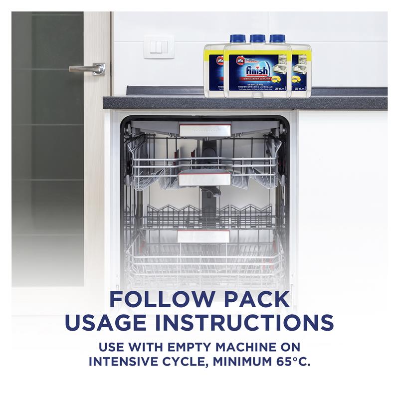 Finish Dishwasher Cleaner Lemon 250mL - Powerful Deep Clean-Auzzi Store