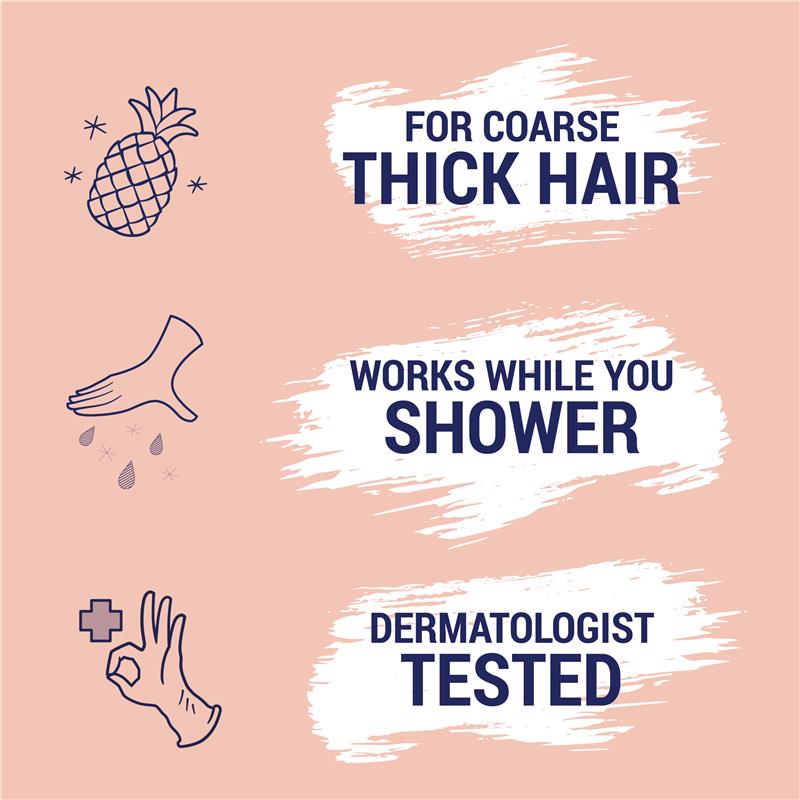 Nair Shower Power Max Cream - 312g, Fast 3-Minute Hair Removal for Legs & Body