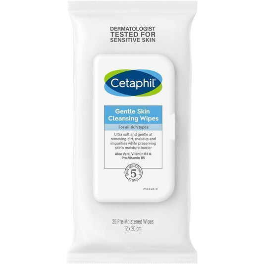 Cetaphil Gentle Skin Cleansing Cloths - 25 Pack-Auzzi Store