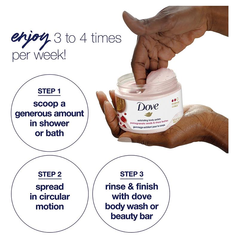 Dove Pomegranate & Shea Butter Exfoliating Body Polish 298g