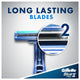 Gillette Blue II Pivot Plus Disposable Razors, 16-Pack, Chromium-Coated – view 5