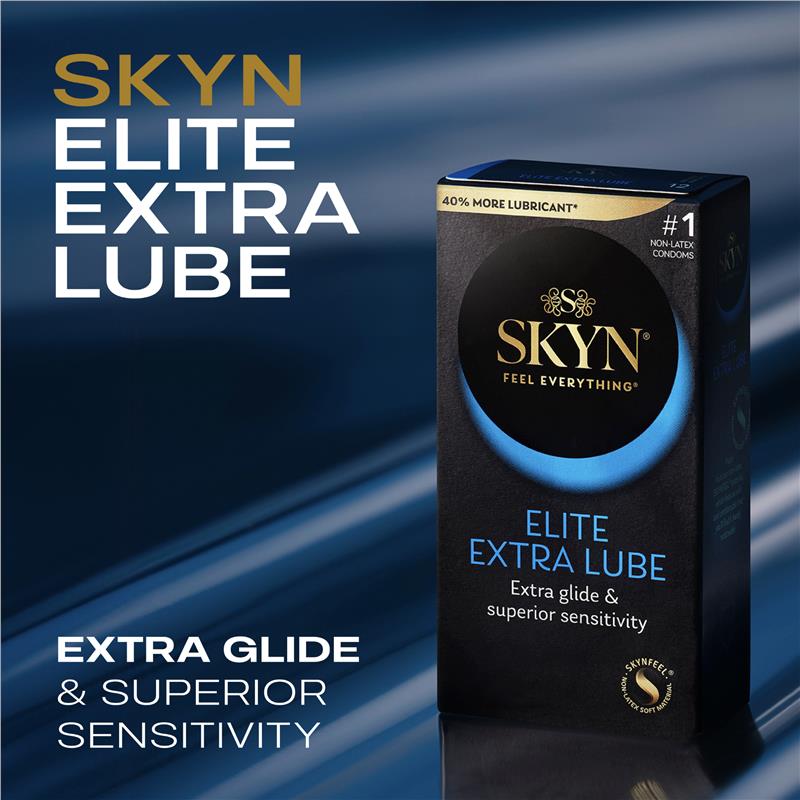 SKYN Elite Extra Lubricated Non-Latex Condoms 10 Pack - Ultra Thin SKYNFEEL®