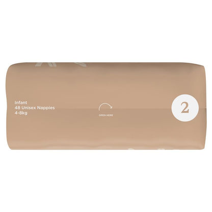 Tooshies Eco Nappies with Organic Bamboo Size 2 Infant (4-8kg) - 48 Pack