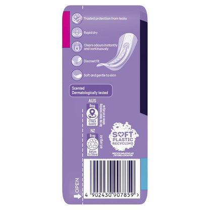 Always Discreet Level 5 Long Incontinence Pads, 8-Pads for Bladder Leaks