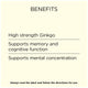 GO Healthy Ginkgo Biloba 9000mg Extract, 60 Veg Capsules 1-A-Day – view 5 - Auzzistore