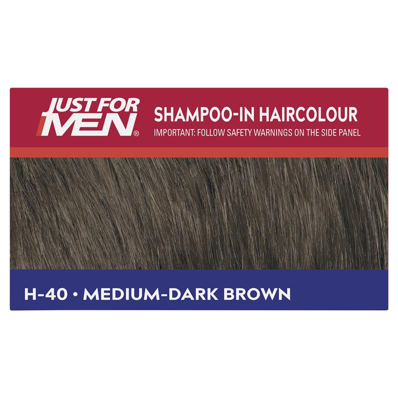 Just for Men Hair Colour - 40 Medium Dark Brown | Natural Grey Coverage-Auzzi Store