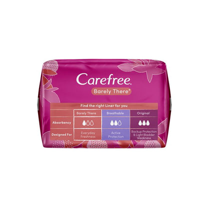 Carefree Barely There Unscented Panty Liners - 42 Pack for Everyday Use - Auzzi Store