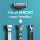 Gillette Mach3+ Replacement Cartridges – 3 Blades – view 5