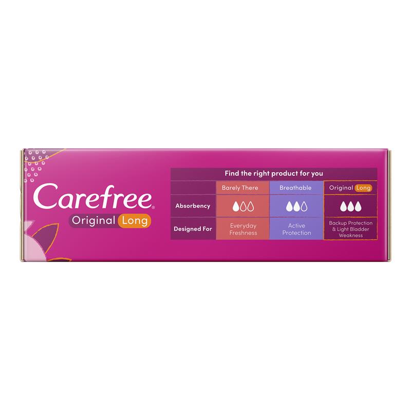 Carefree Longs Original Unscented Panty Liners - 30 Pack-Auzzi Store