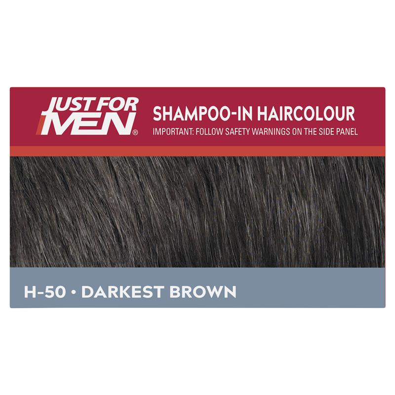 Just for Men Hair Colour - 50 Darkest Brown | Natural Grey Coverage-Auzzi Store