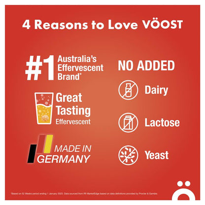 Voost Orange Multivitamin Effervescent Tablets for Adults, 20 Pack