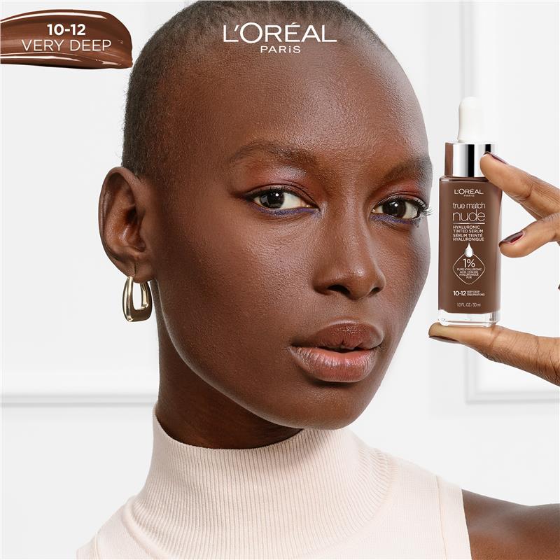 L'Oreal Paris True Match Nude Plumping Tinted Serum Foundation Deep 10-12