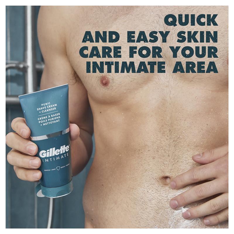 Gillette Intimate 2-in-1 Shave Cream & Cleanser 177ml Paraben Free