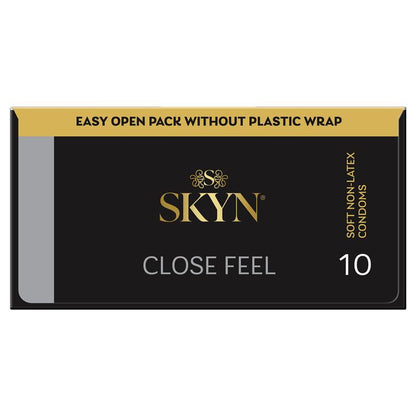 SKYN Close Feel Non-Latex Condoms 10 Pack – Ultra Smooth, Secure Fit