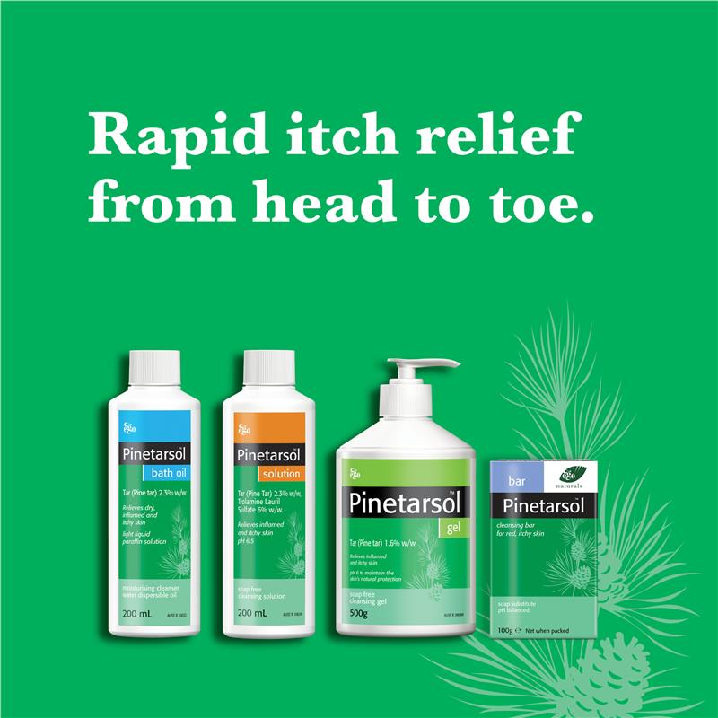 Pinetarsol Cleansing Bath Oil 500ml with Pine Tar for Itch Relief & Moisture