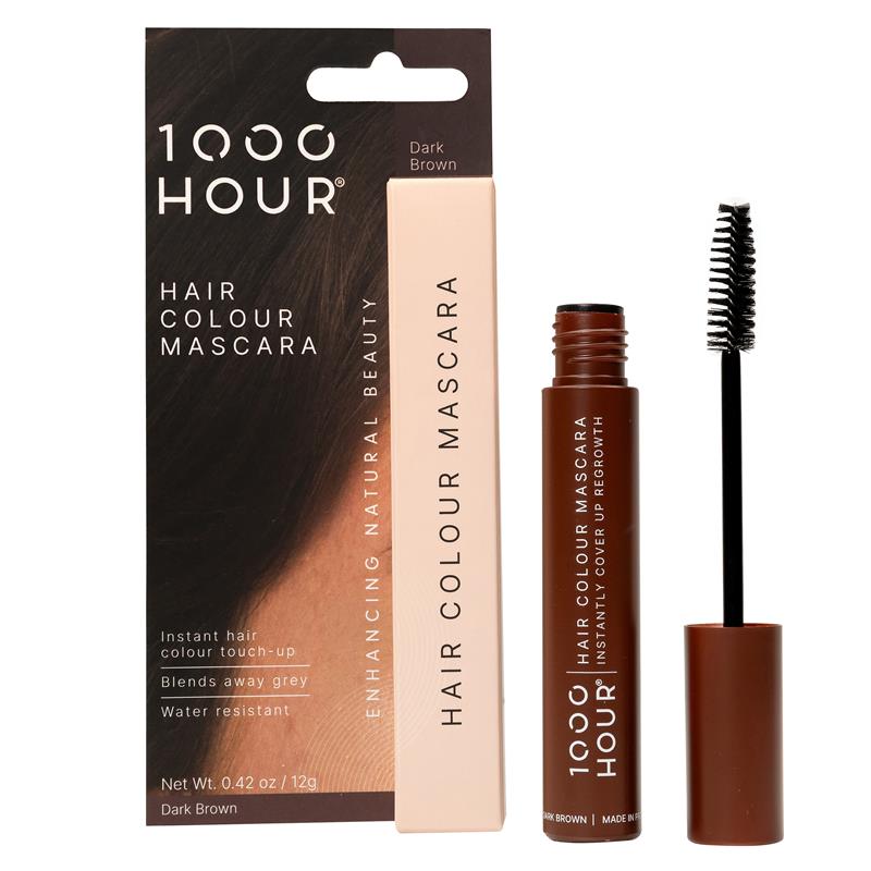 1000 Hour Hair Colour Mascara - Dark Brown 12g
