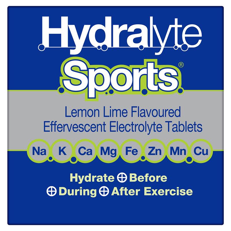 Hydralyte Sports Lemon Lime Effervescent Electrolyte Tablets - 20 Count - Auzzi Store