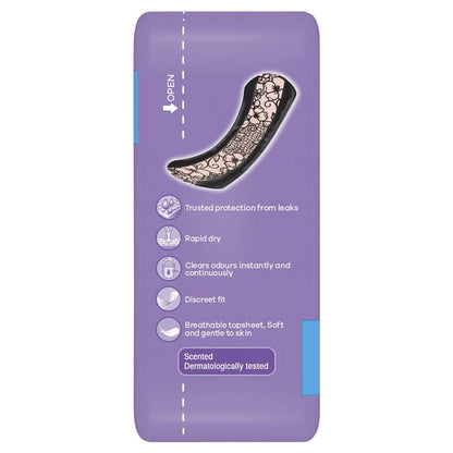 Always Discreet Active Incontinence Pads for Bladder Leaks, Long, 8-Pads