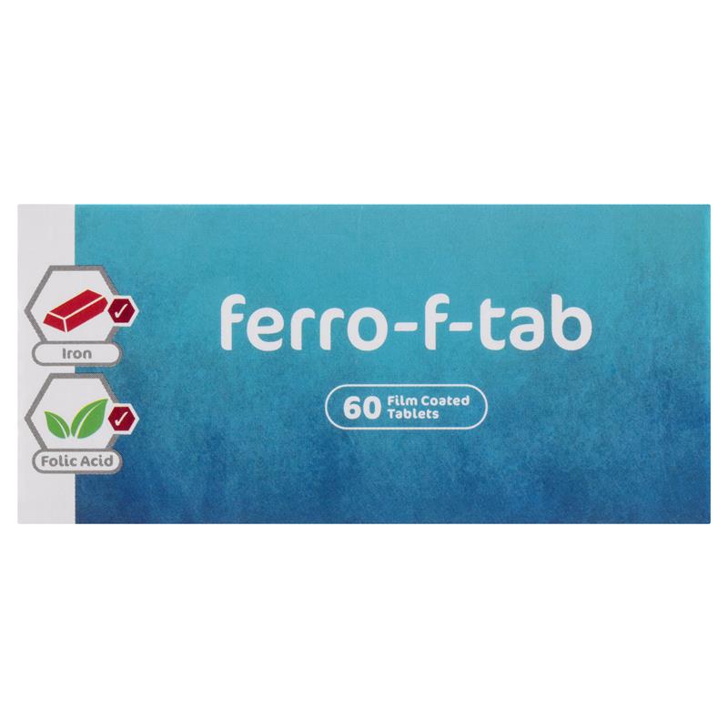 Ferro-F Iron 310mg + Folic Acid 350mcg Tablets, 60ct