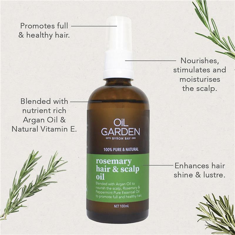 Oil Garden Rosemary Hair & Scalp Oil - 100ml for Healthy Scalp