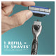 Gillette Mach3+ Replacement Razor Blades -  15 Shaves, Fits All Mach3 Handles – view 5