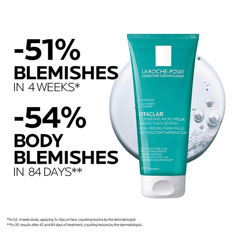 La Roche-Posay Effaclar Micro Peeling Purifying Gel 200ml - Auzzi Store