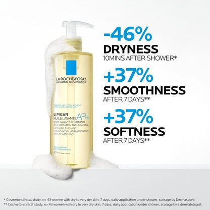 La Roche-Posay Lipikar Cleansing Oil 400ml - Nourishing Body Wash for Dry Skin-Auzzi Store