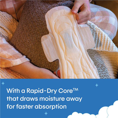 U by Kotex Overnight Ultrathin Regular Pads with Wings, 10 Pads