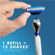 Gillette Mach3 Turbo Razor Cartridges 4-Pack – 3D Shave, 15 Uses – view 5 - Auzzistore