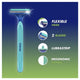 Gillette Blue II Plus Disposable Razors - 20 , 17+3 Blades, Aloe Lubrastrip – view 5