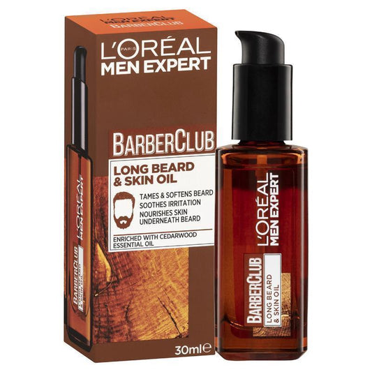 L'Oreal Men Expert Barber Club Beard Oil 30ml - Nourishing Beard Care - Auzzi Store