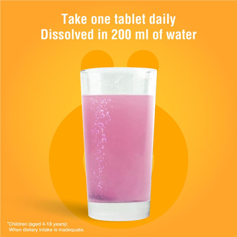 Voost Kids Calcium Effervescent Tablets 20 Pack