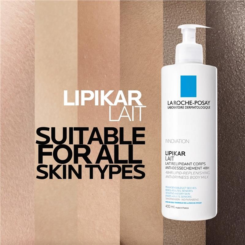 La Roche-Posay Lipikar Lait 400ml - Nourishing Body Lotion for Normal to Dry Skin-Auzzi Store