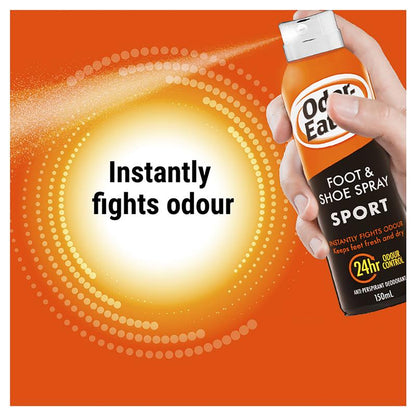 Odor-Eaters Sport Foot & Shoe Spray 150ml – 24hr Odor & Sweat Control