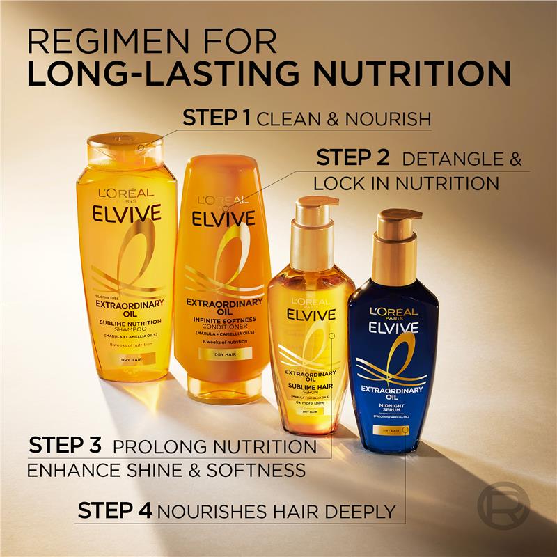 L'Oreal Paris Elvive Midnight Serum 100ml - Nourishing Hair Serum