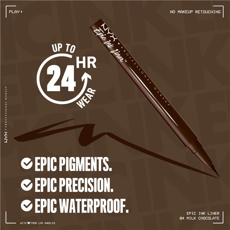 NYX Epic Ink Liner - Milk Chocolate - 0.02g